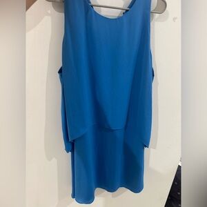 Ann Taylor Blue Layered Sleeveless Dress – Size XL
